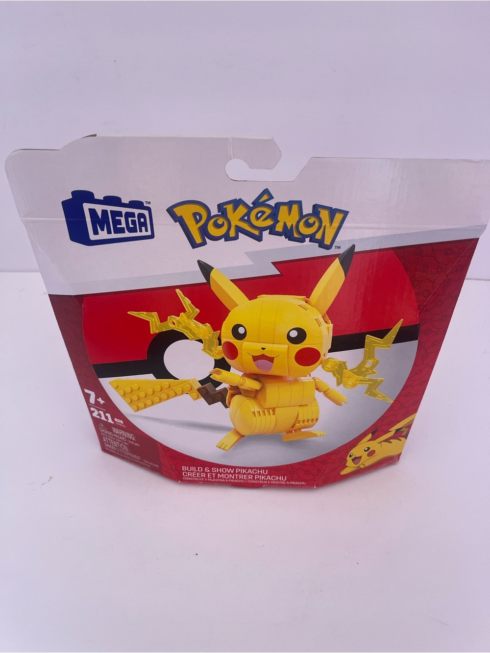 Mega Pokémon Build & Show Pikachu 211 Piece Building Set Complete